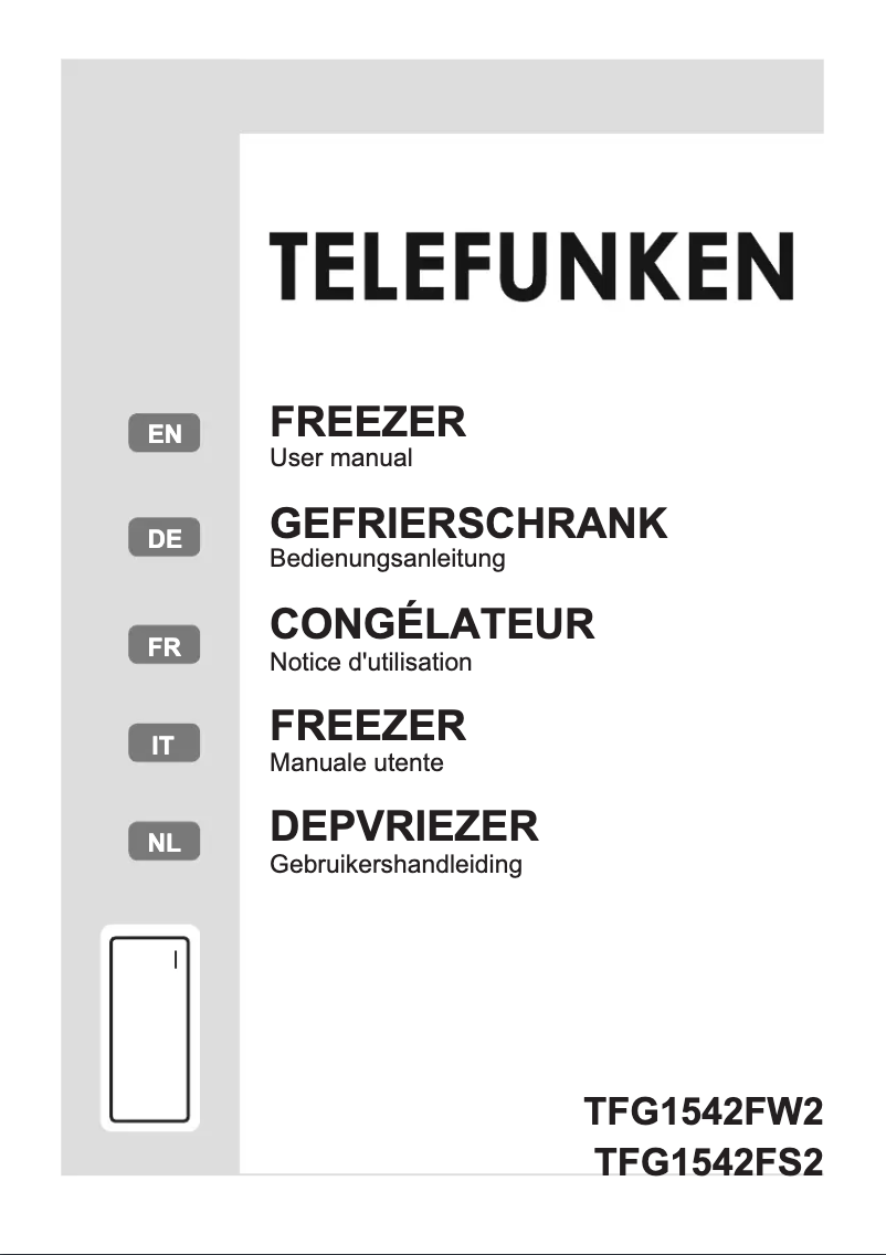 Page 1 de la notice Manuel utilisateur Telefunken TFG1542FS2