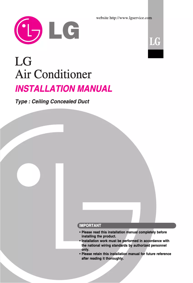 Page 1 of the manual User Manual LG B42AWYU362