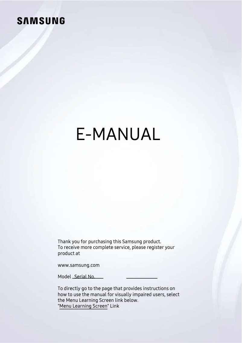 Page n°1 - Manuel utilisateur Samsung QE85Q80C