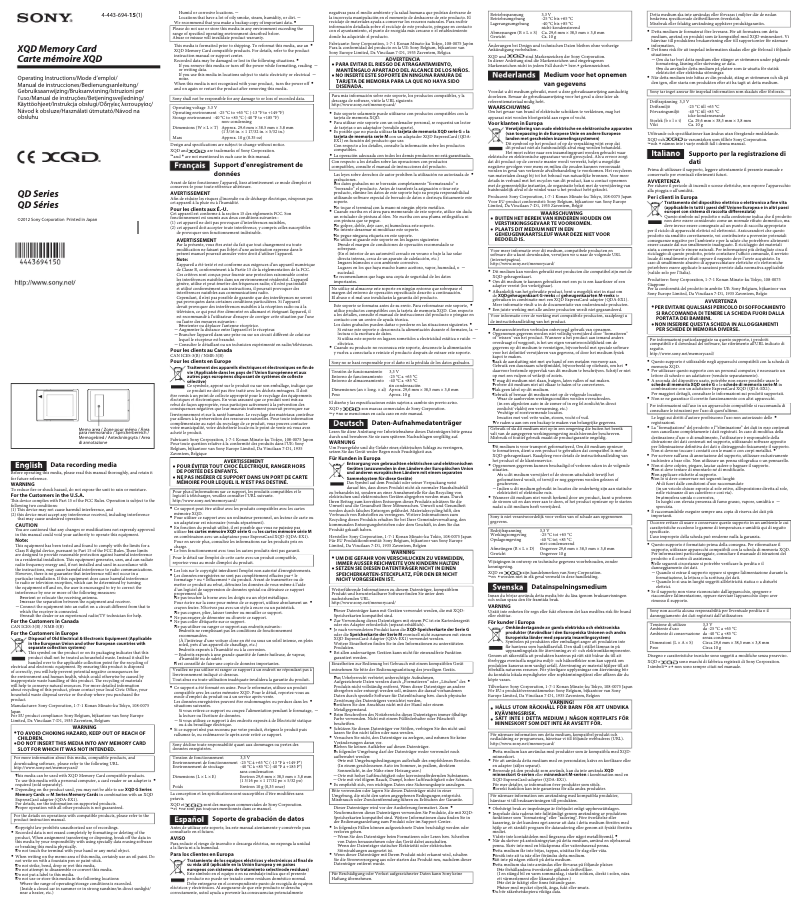 Image de la première page du manuel de l'appareil QD-G64A