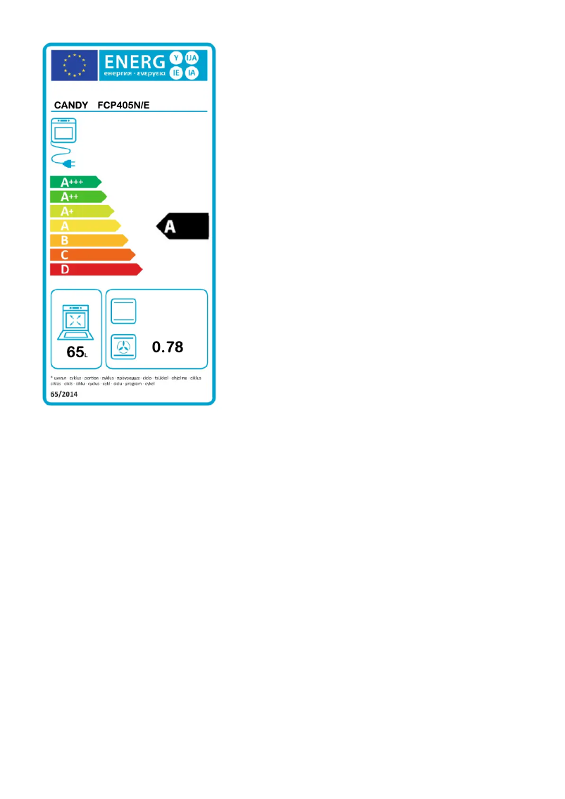 Image de la première page du manuel de l'appareil FCP405N/E