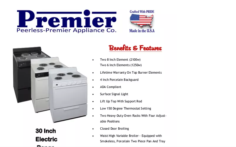 Page 1 de la notice Manuel utilisateur Premier EDK100OP