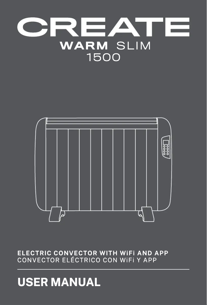 Page 1 de la notice Manuel utilisateur Create Warm Slim 1500