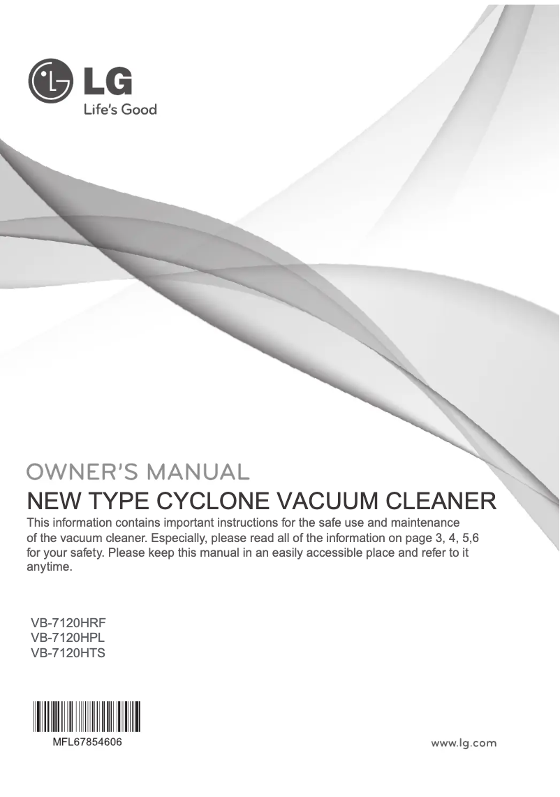 Page n°1 - Manuel utilisateur LG VB-7120HTS