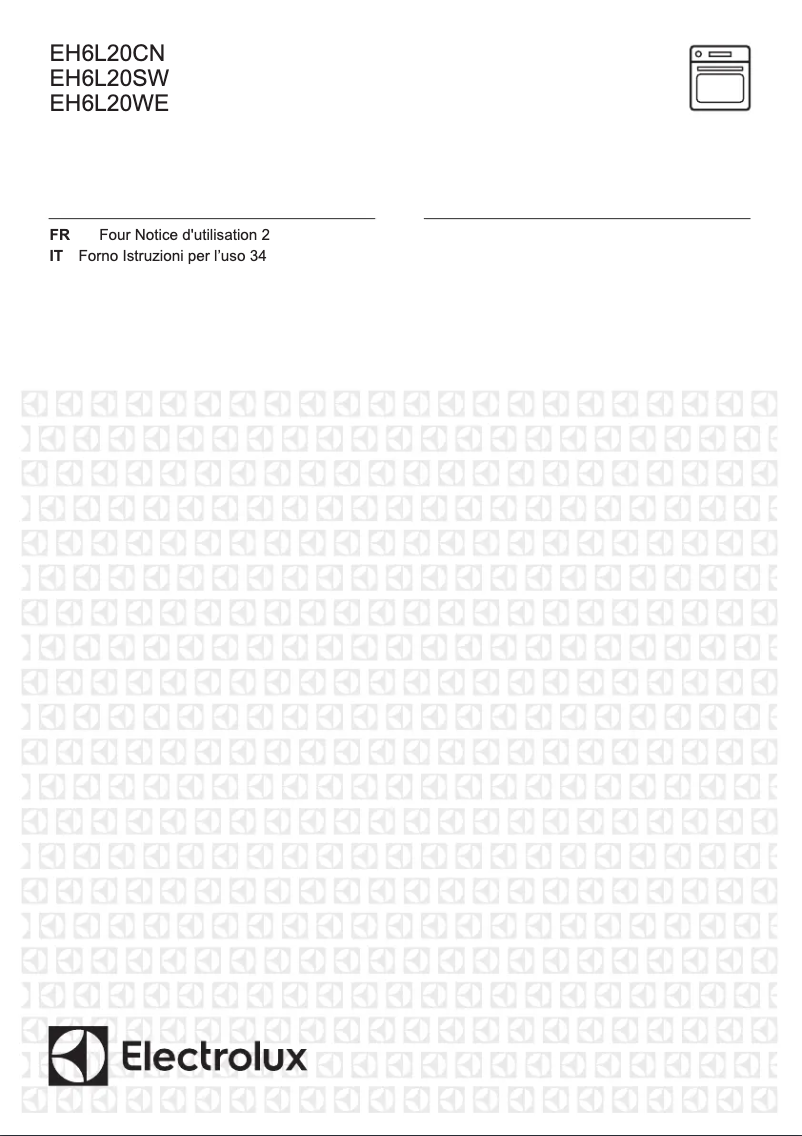 Page 1 de la notice Manuel utilisateur Electrolux EH6L20WE