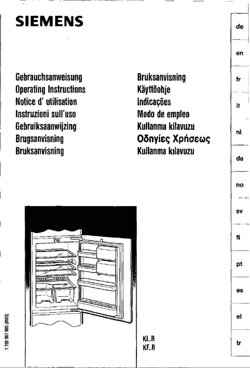 Page n°1 - Manuel utilisateur Siemens KI20R40