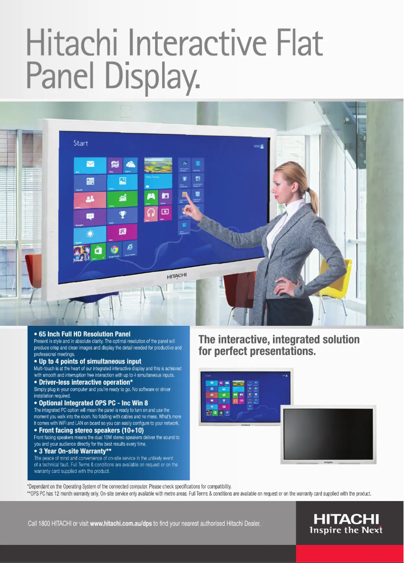 Image de la première page du manuel de l'appareil =HIT-FHD6500PC