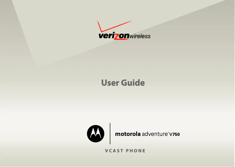 Page 1 de la notice Manuel utilisateur Motorola V750