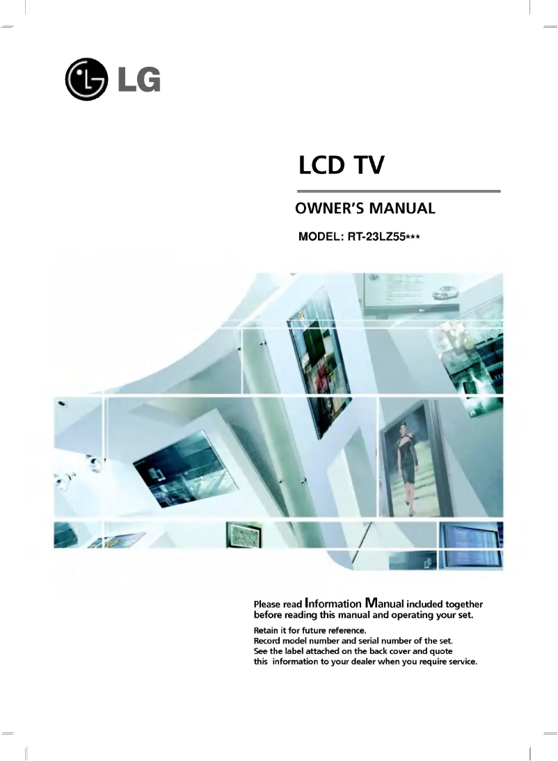 Page 1 de la notice Manuel utilisateur LG RT-23LZ55