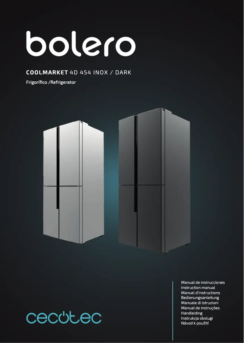 Image de la première page du manuel de l'appareil Bolero CoolMarket 4D 454 Inox