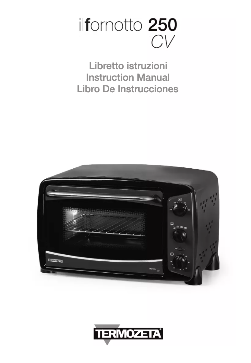 Image de la première page du manuel de l'appareil IL Fornotto 250 cv