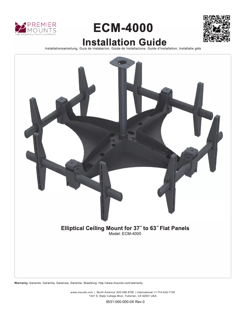 Image de la première page du manuel de l'appareil ECM-4000