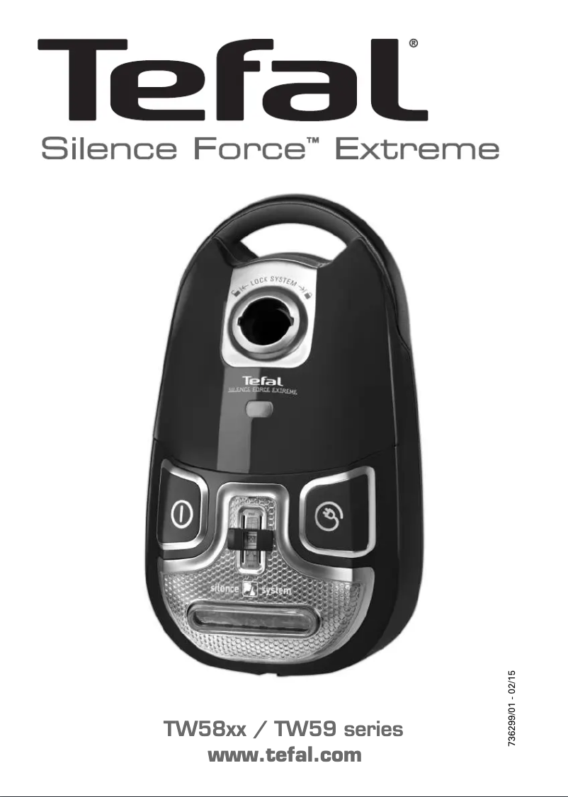 Page n°1 - Manuel utilisateur Tefal Silence Force Extreme TW5833
