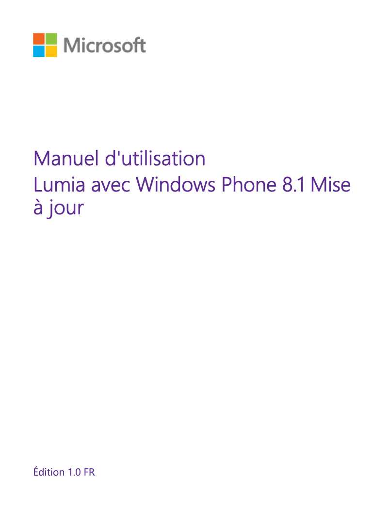 Page 1 de la notice Manuel utilisateur Microsoft Lumia 532 Dual SIM