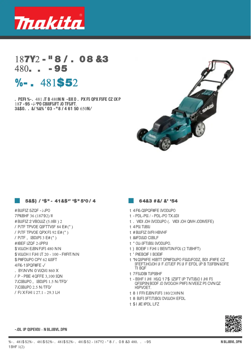 Image de la première page du manuel de l'appareil DLM481CT2