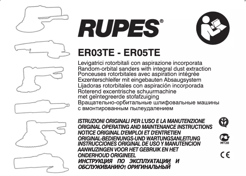 Page 1 de la notice Manuel utilisateur Rupes ER 03TE