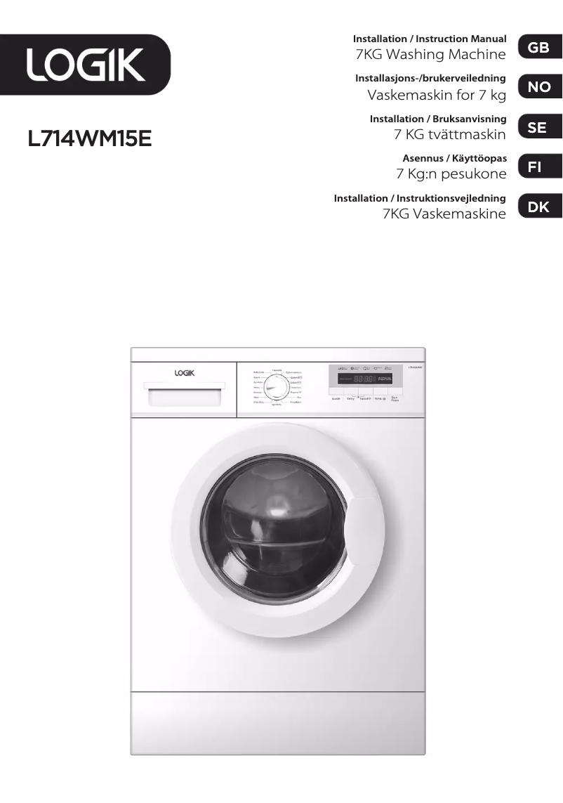 Página 1 del manual Manual de usuario Logik L714WM15E
