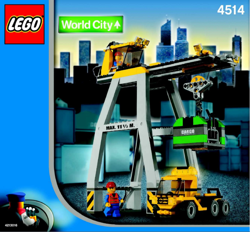 Image de la première page du manuel de l'appareil Cargo Crane