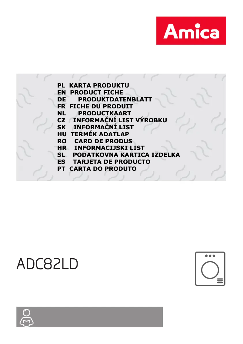 Image de la première page du manuel de l'appareil ADC82LD