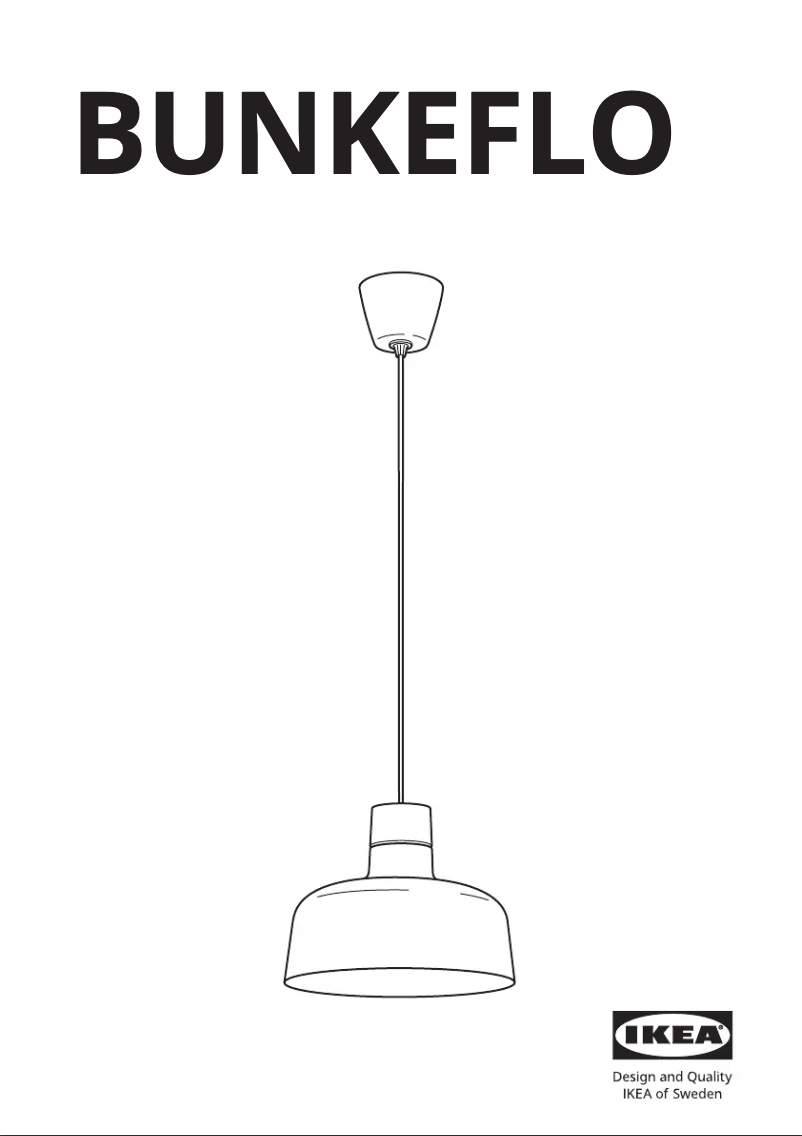 Page 1 de la notice Manuel utilisateur Ikea BUNKEFLO 104.883.97