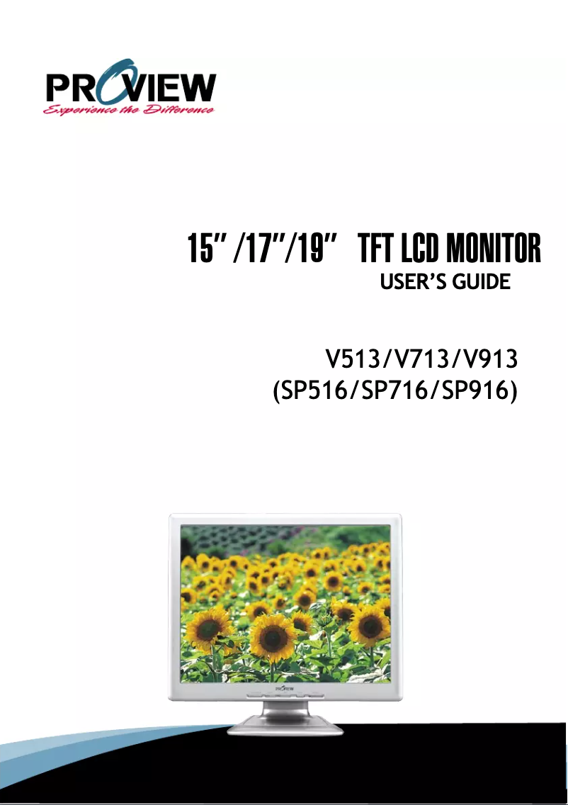 Page n°1 - Manuel utilisateur Proview PL17