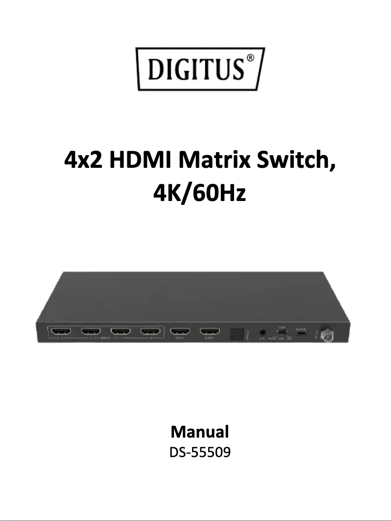 Page n°1 - Manuel utilisateur Digitus DS-55509