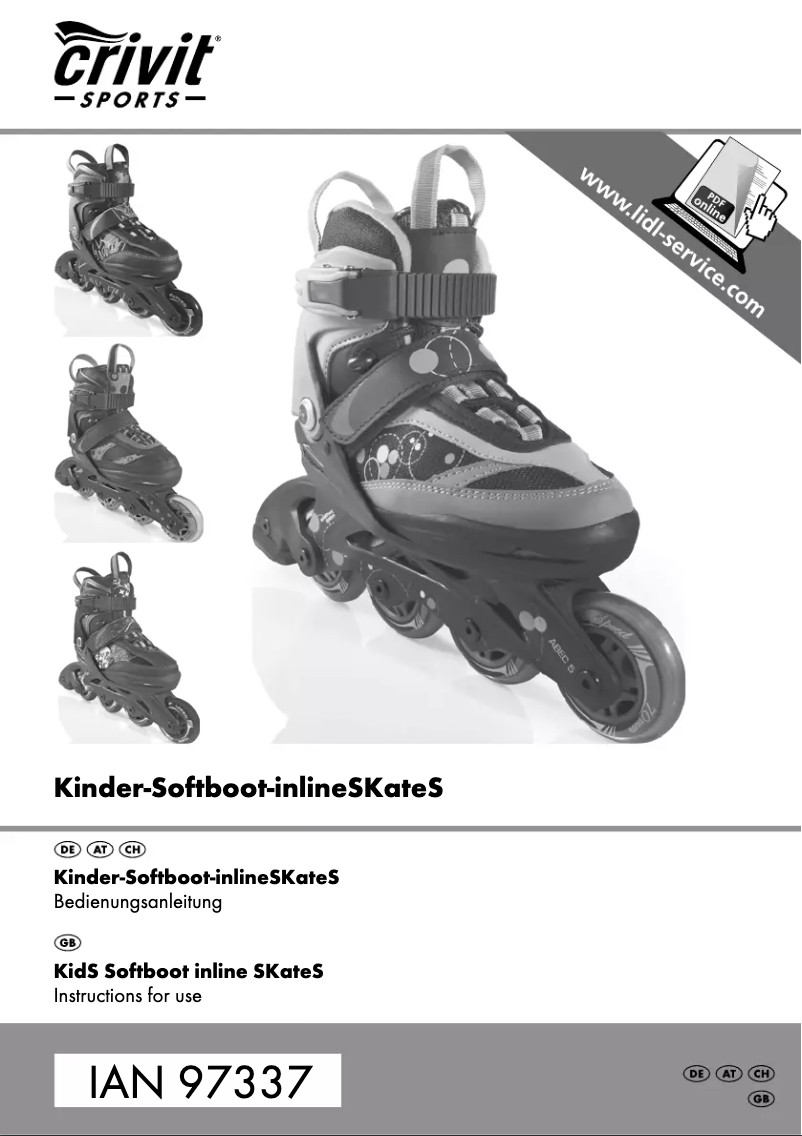 Page 1 de la notice Manuel utilisateur Crivit IAN 97337