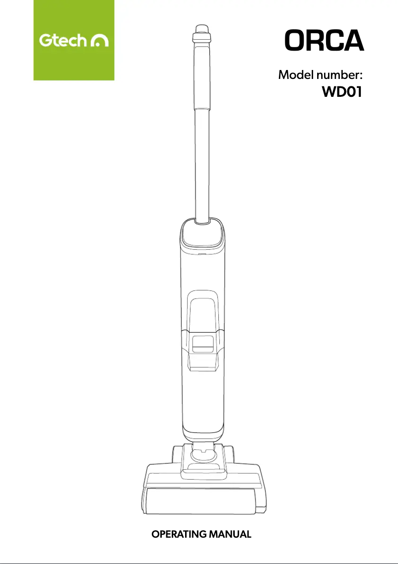 Image de la première page du manuel de l'appareil Orca WD01