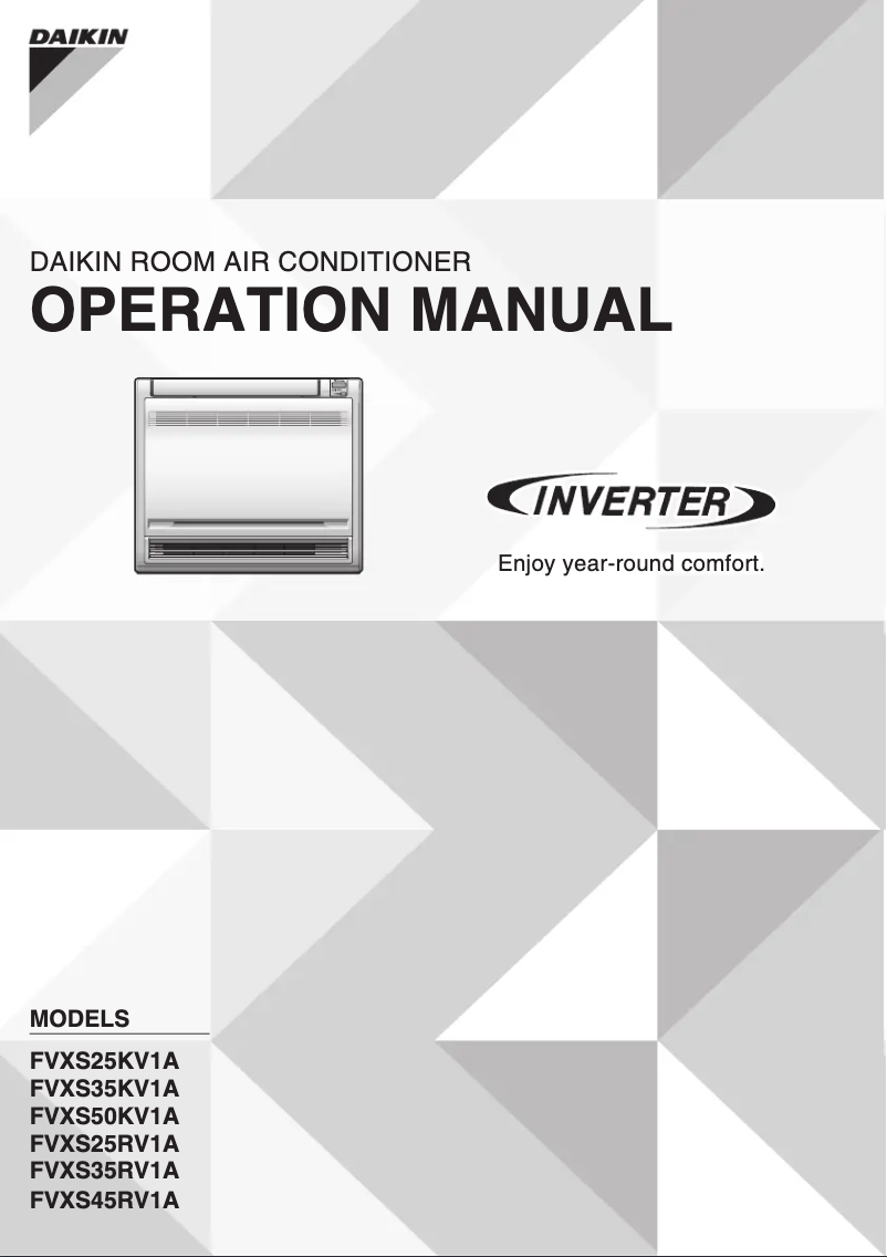 Página 1 del manual Manual de usuario Daikin FVXS50KV1A