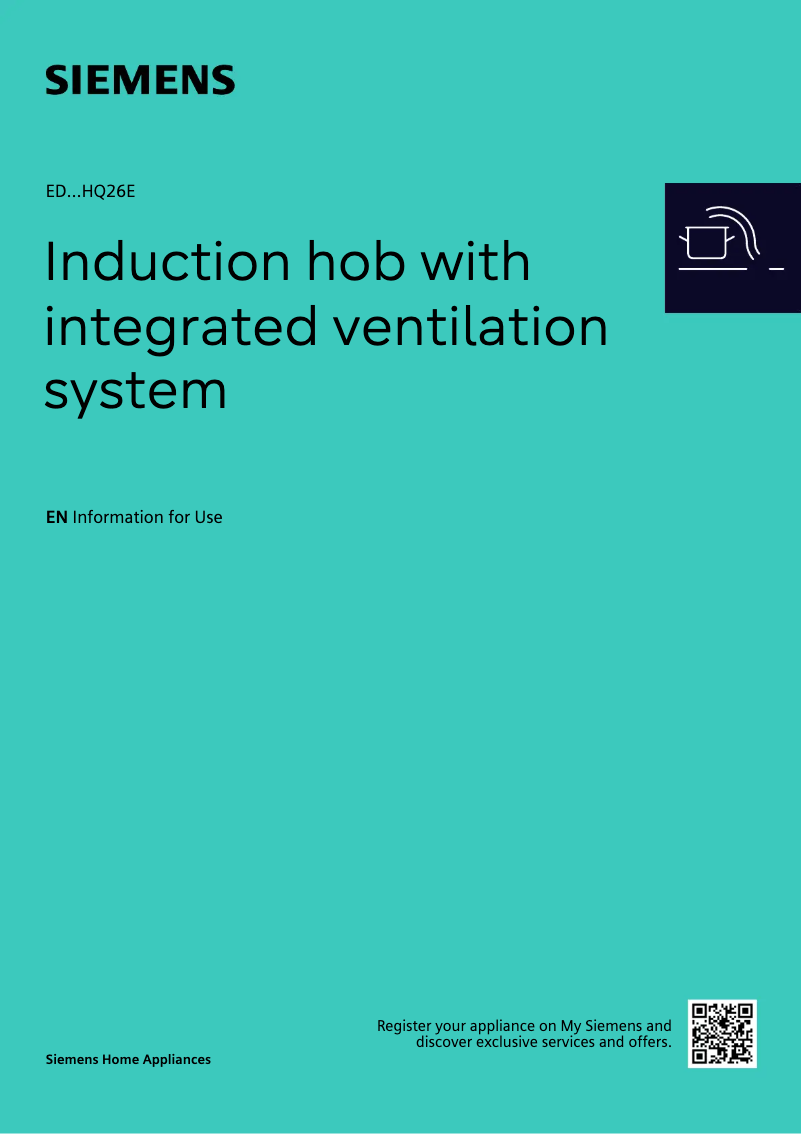 Page 1 de la notice Manuel utilisateur Siemens ED851HQ26E