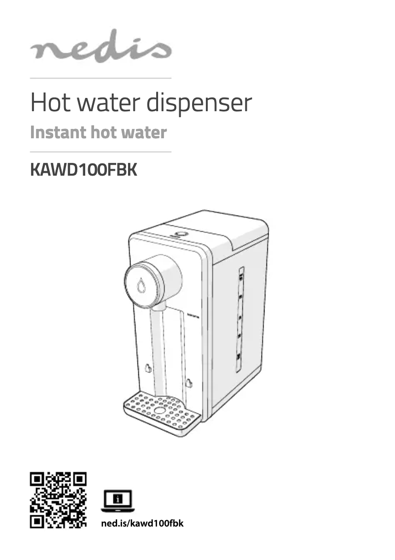 Image de la première page du manuel de l'appareil KAWD100FBK