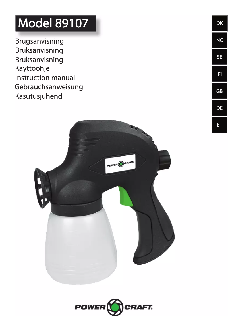 Image de la première page du manuel de l'appareil 89107