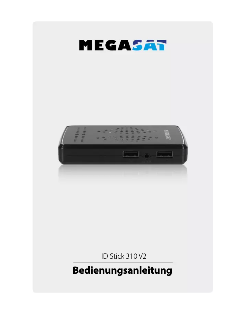Page 1 de la notice Manuel utilisateur Megasat HD Stick 310 V2 TV