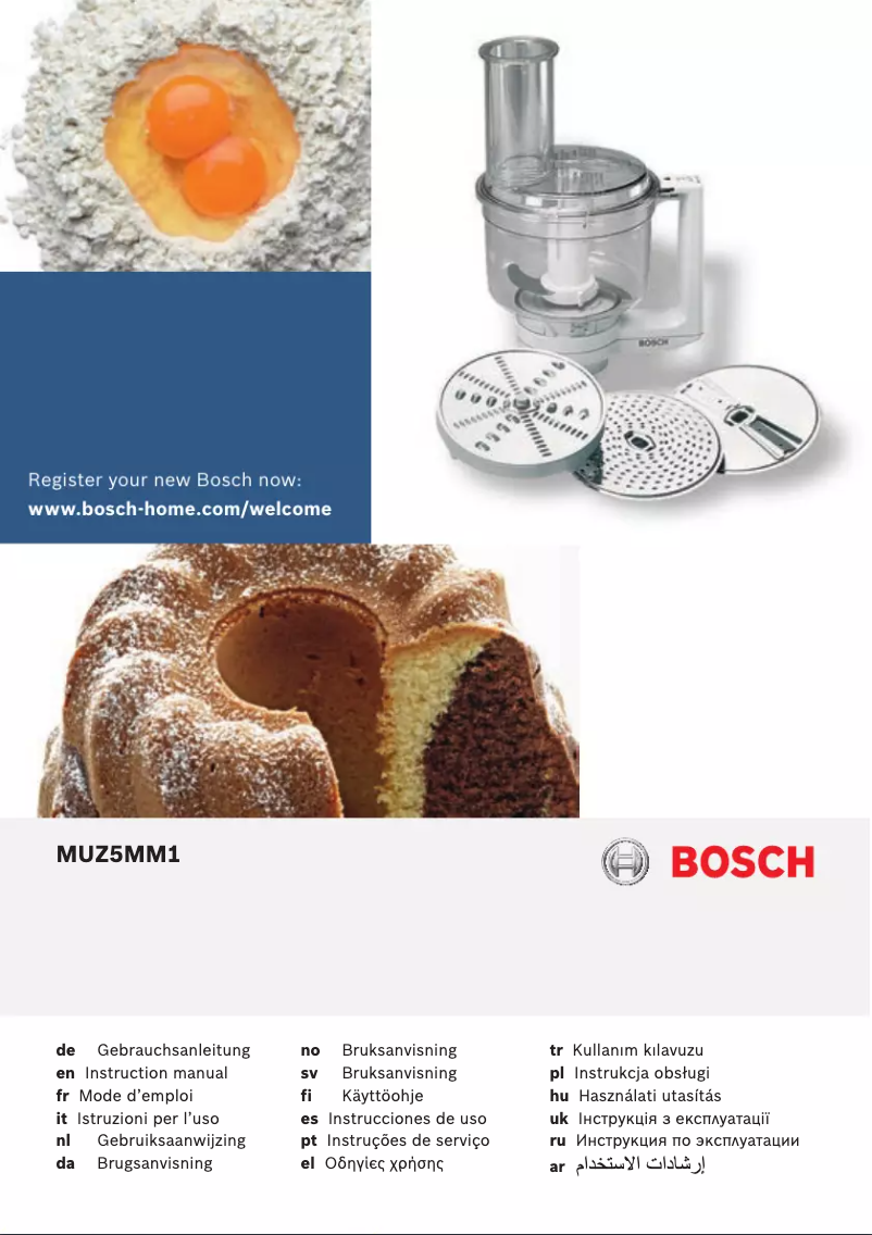 Page 1 of the manual User Manual Bosch MUZ5MM1