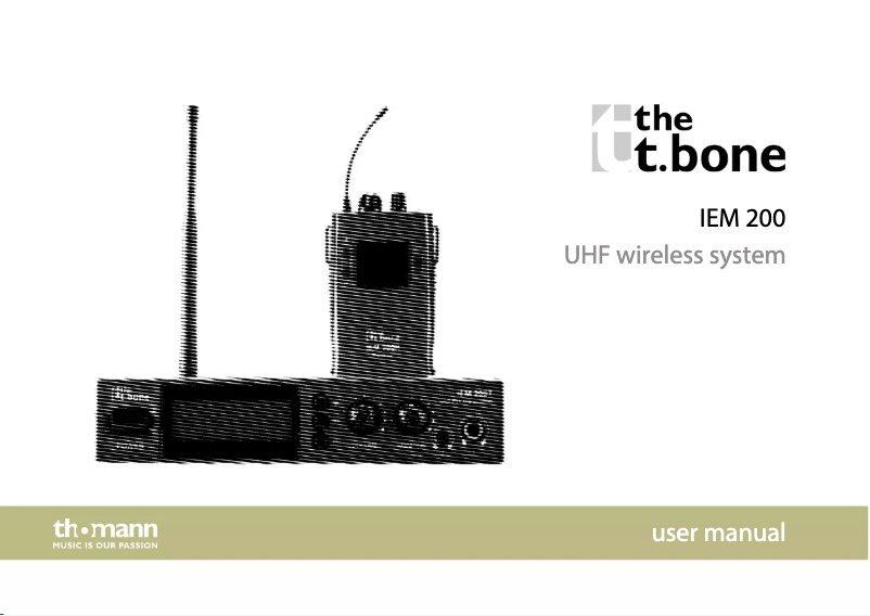 Image de la première page du manuel de l'appareil IEM 200