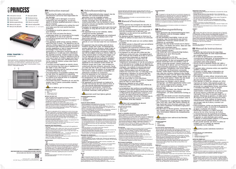 Imagen de la primera página del manual del dispositivo Flat 142404