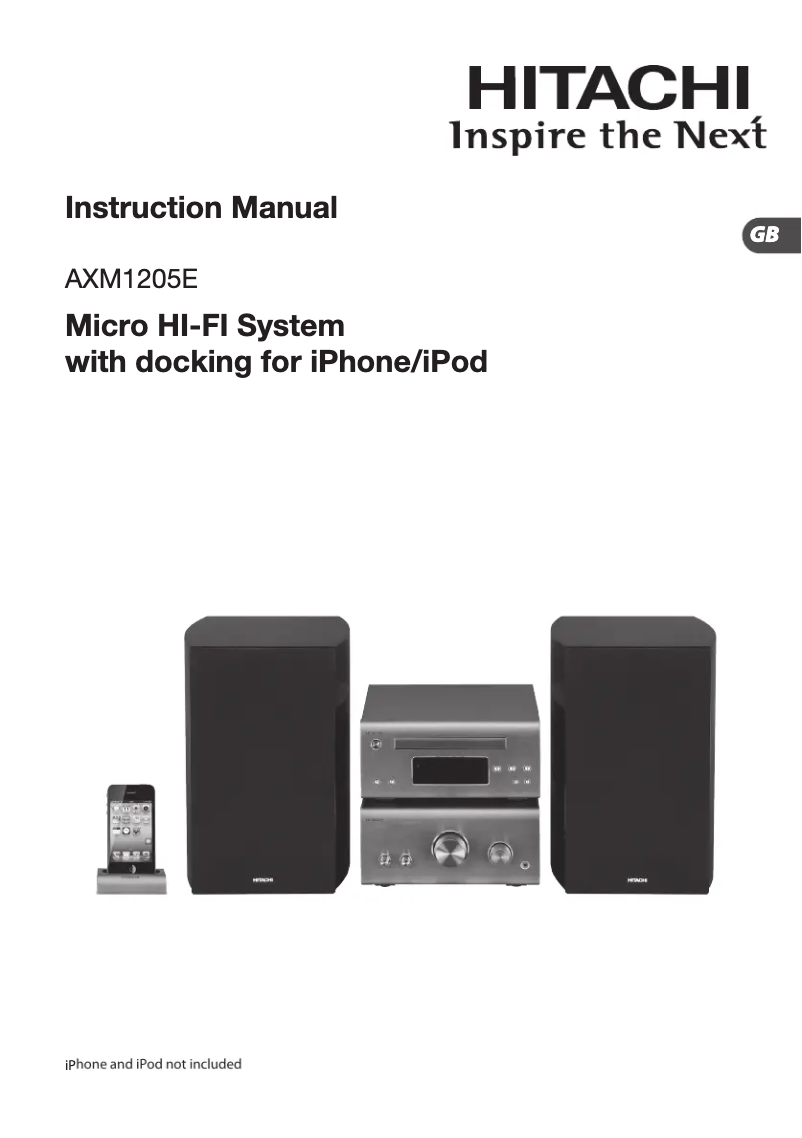 Image de la première page du manuel de l'appareil AXM1205E