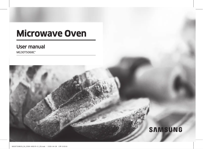 Page 1 de la notice Manuel utilisateur Samsung MG30T5068CN