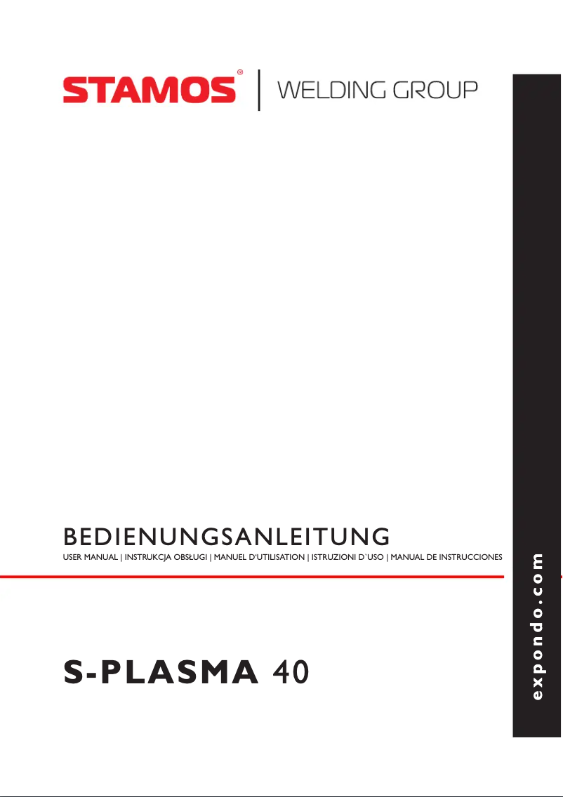 Image de la première page du manuel de l'appareil S-PLASMA 40