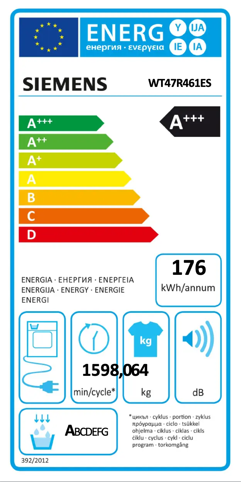 Page n°1 - Manuel utilisateur Siemens iQ500 WT47R461ES