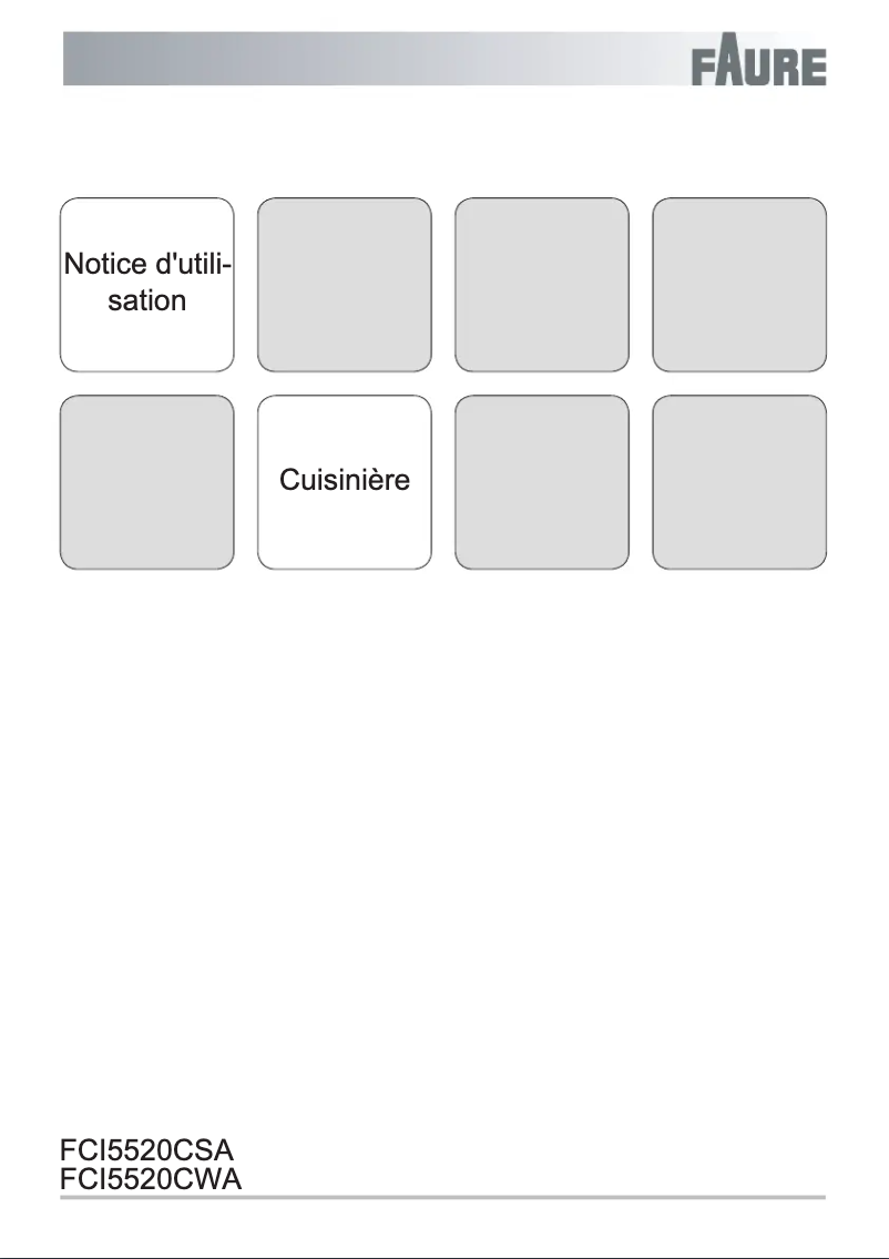 Page n°1 - Manuel utilisateur Faure FCI5520CSA