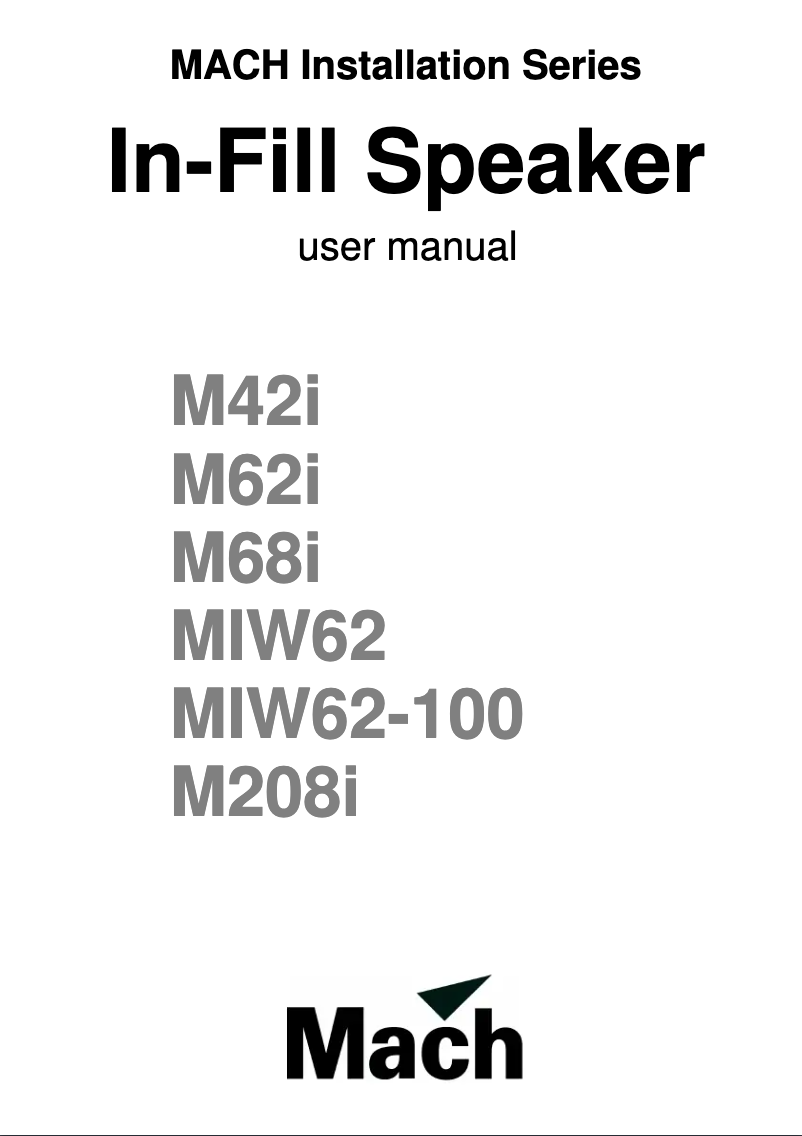 Image de la première page du manuel de l'appareil M208i