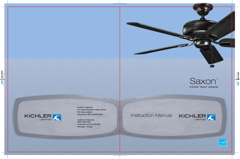 Page n°1 - Manuel utilisateur Kichler Saxon