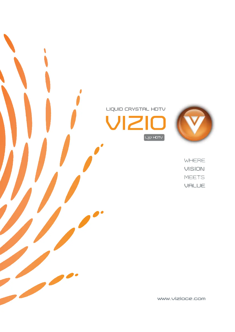 Image de la première page du manuel de l'appareil L37HDTV10A