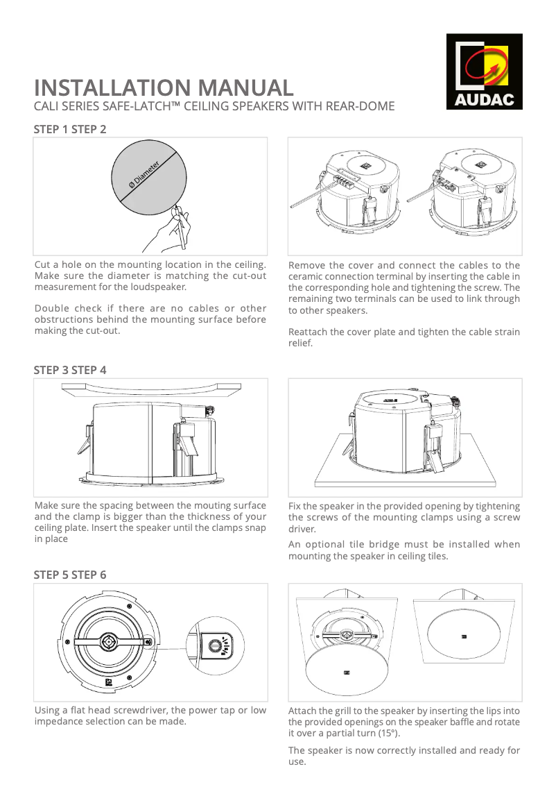 Image de la première page du manuel de l'appareil CALI424