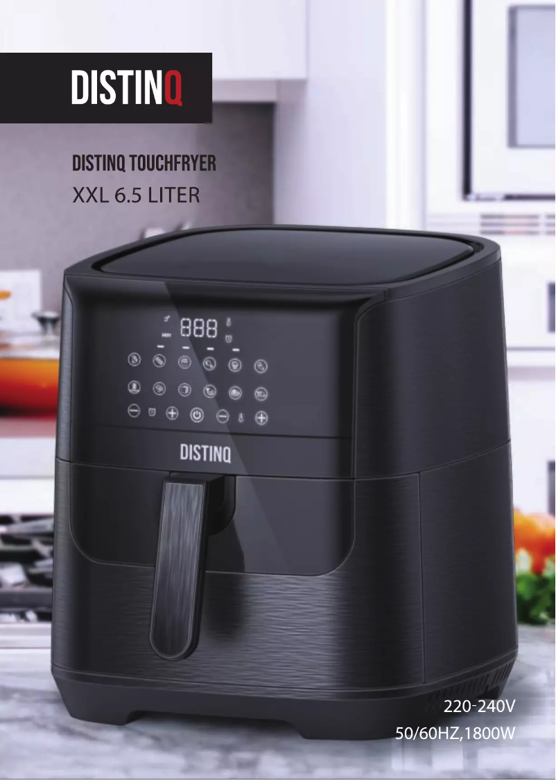 Page 1 de la notice Manuel utilisateur DistinQ TouchFryer DQTFBK01