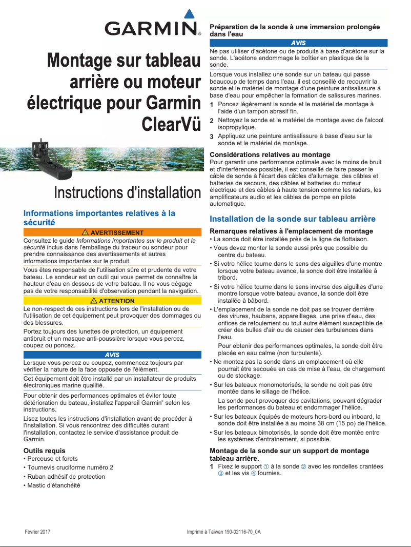 Page 1 de la notice Guide d'installation Garmin wijzigenmingz@ing.com