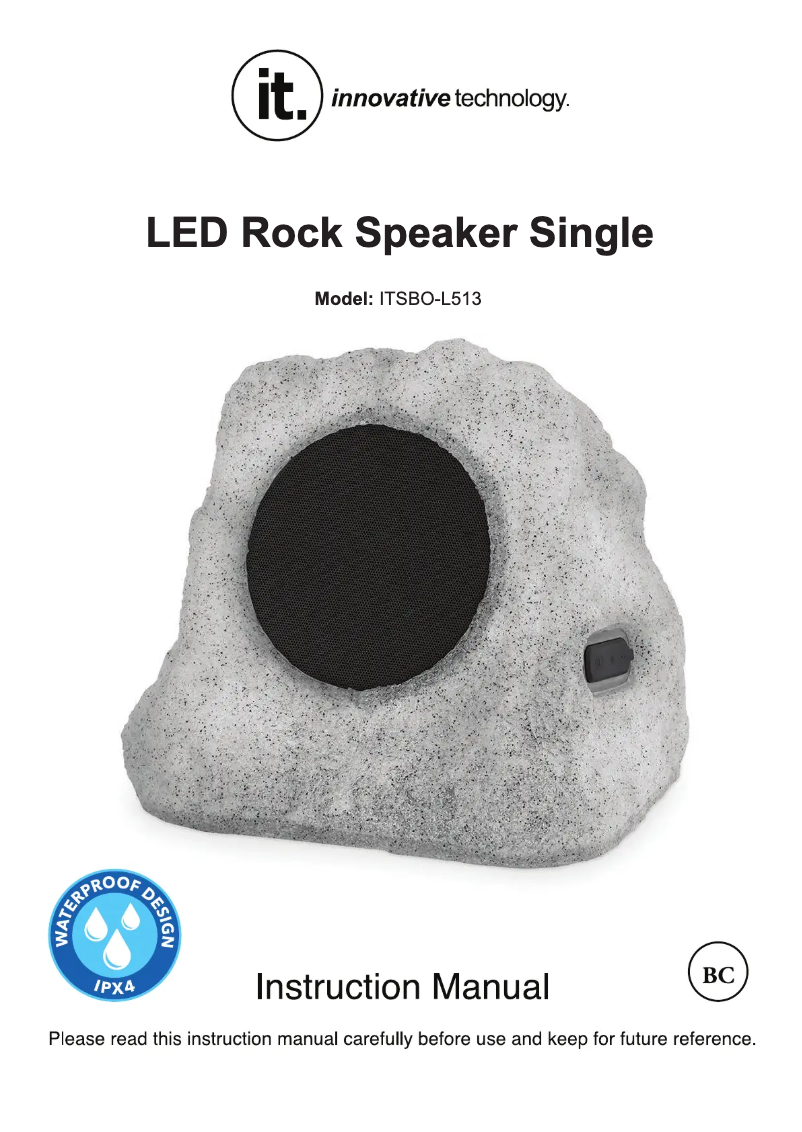 Image de la première page du manuel de l'appareil ITSBO-L513