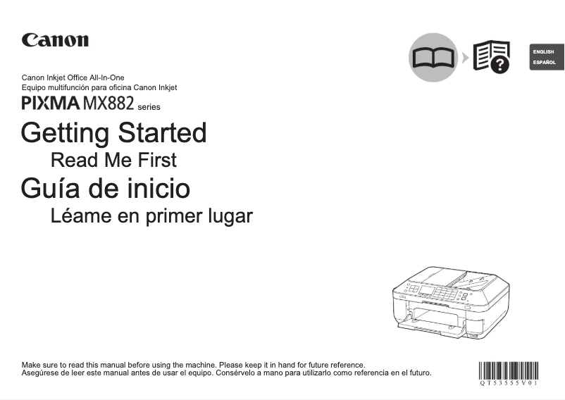Page n°1 - Manuel utilisateur Canon Pixma MX882