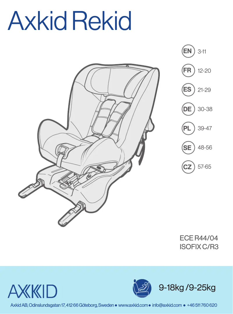 Image de la première page du manuel de l'appareil Rekid